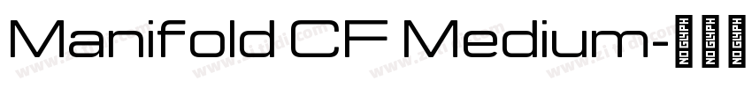 Manifold CF Medium字体转换